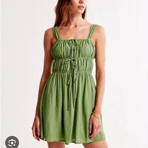 Abercrombie tie front mini dress
